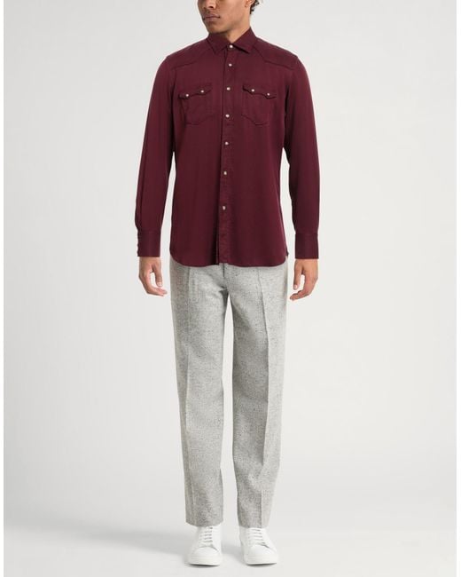 Lardini Red Shirt for men