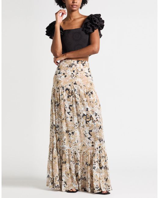 8pm Natural Maxi Skirt