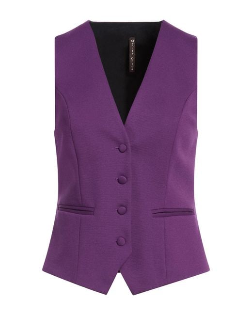 Manila Grace Purple Tailored Vests