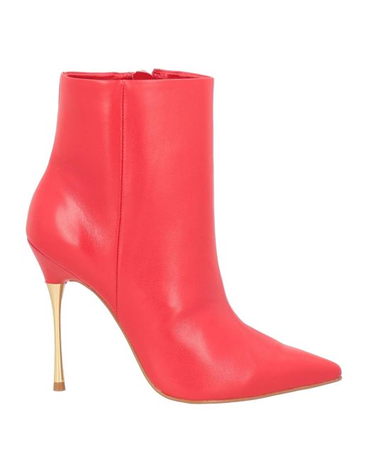 Carrano Red Ankle Boots