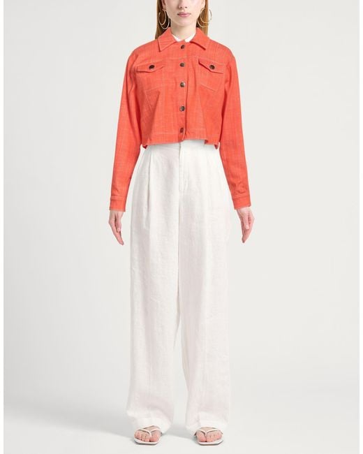 Jijil Orange Denim Outerwear