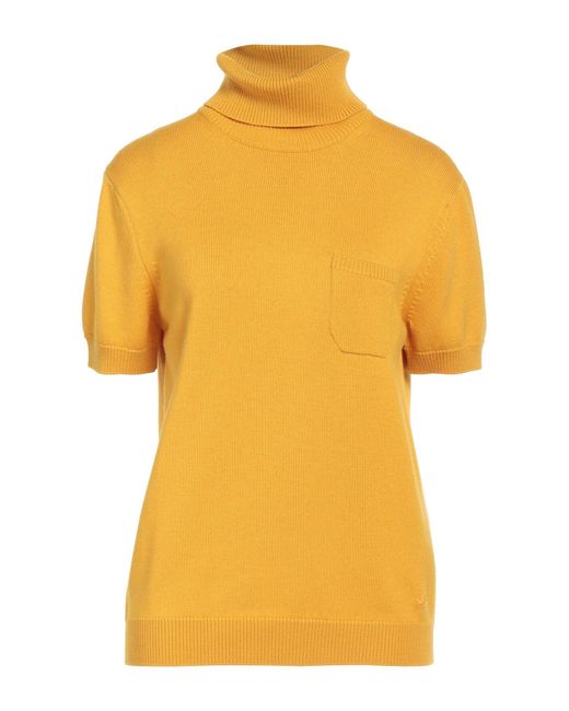 Jacob Cohen Yellow Turtleneck Virgin Wool