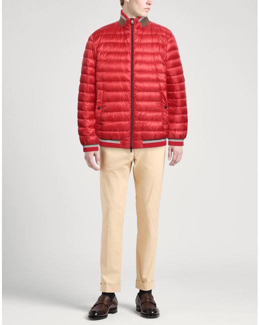 Herno Red Puffer Polyamide for men