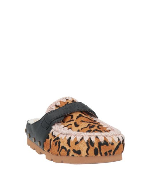Mou White Mules & Clogs