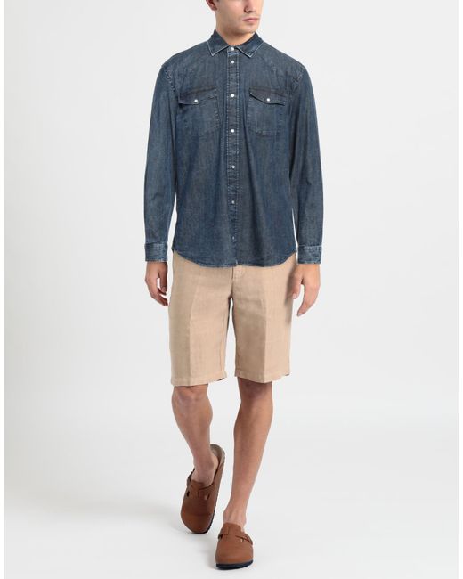 Dondup Blue Denim Shirt for men