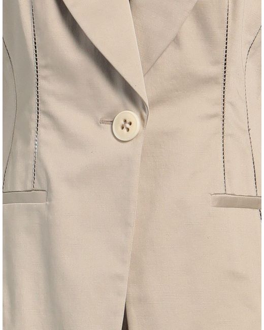 Mantu Natural Blazer Cotton, Elastane, Silk
