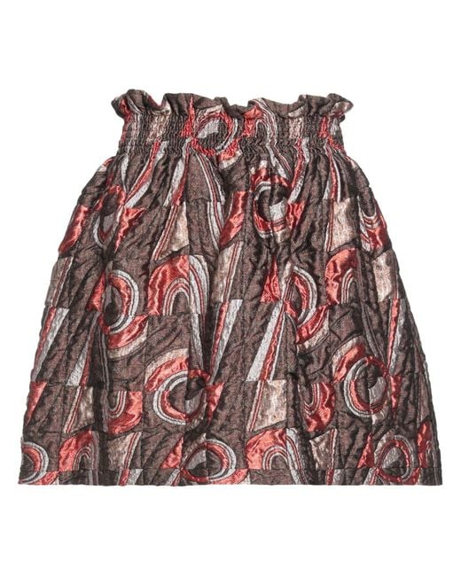 Rochas Red Mini Skirt