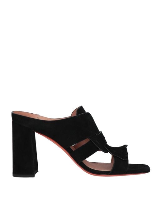 Santoni Black Sandals