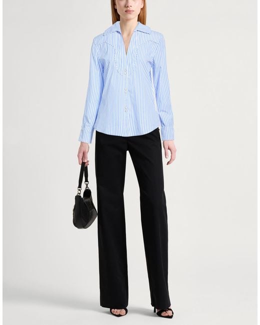 Johanna Ortiz Blue Shirt Cotton