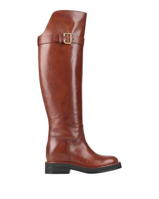 Chloé Brown Boot Leather