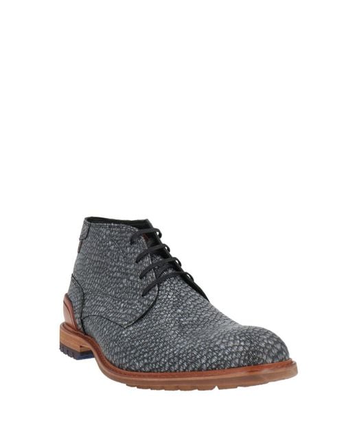 Floris Van Bommel Gray Ankle Boots for men