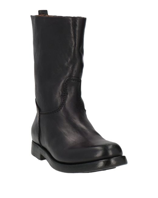 Silvano Sassetti Black Ankle Boots Leather