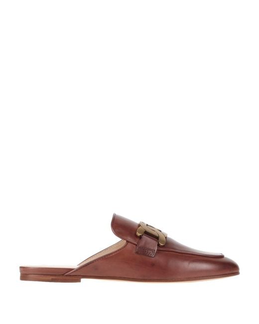 Tod's Brown Mules & Clogs