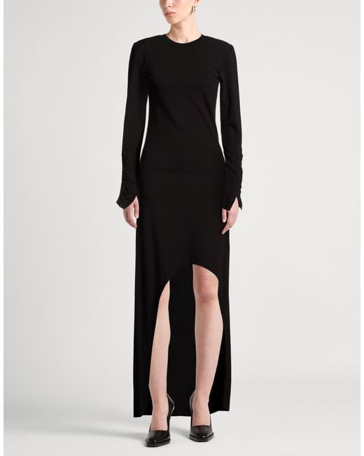 Thom Krom Black Mini Dress Viscose, Polyester, Elastane
