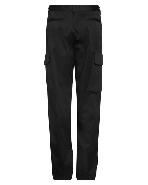 Versace Black Pants Cotton, Polyester for men