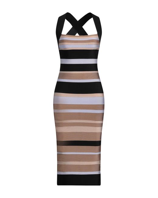 Vestido midi Hervé Léger de color White