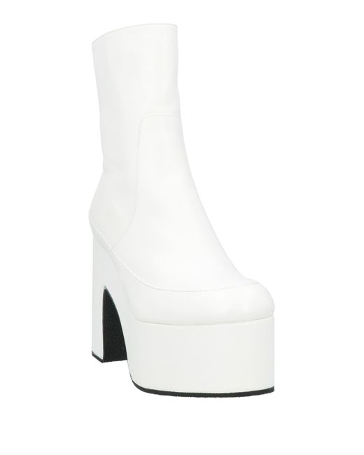 Dries Van Noten White Stiefelette