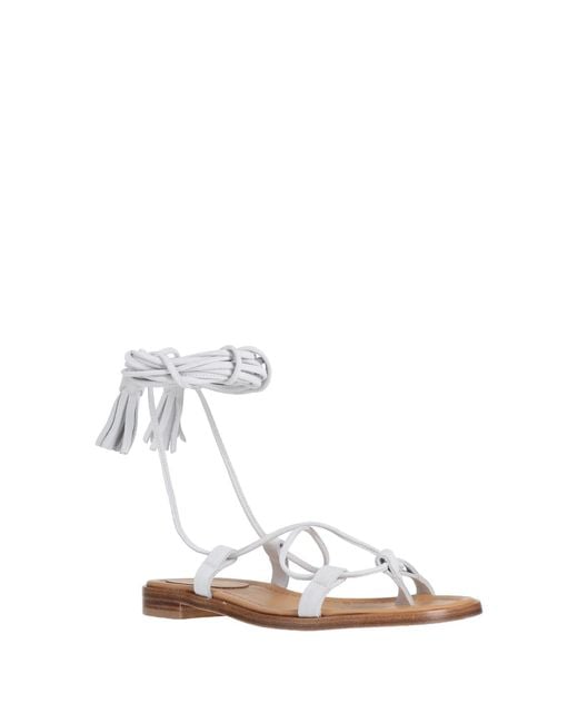 Dondup White Thong Sandal