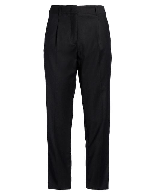 Weekend by Maxmara Black Pants Virgin Wool, Elastane