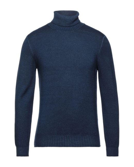 Barba Napoli Blue Turtleneck for men