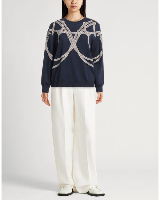 Alberta Ferretti Blue Pullover