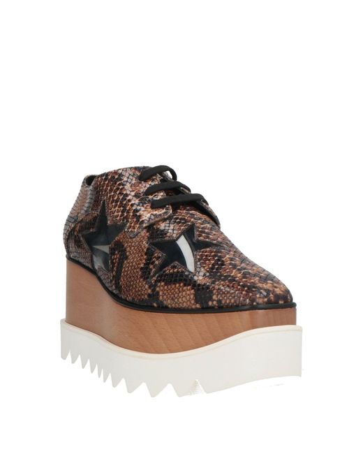 Stella McCartney Brown Lace-Up Shoes