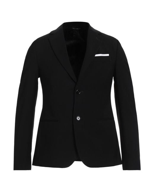 Daniele Alessandrini Black Blazer for men