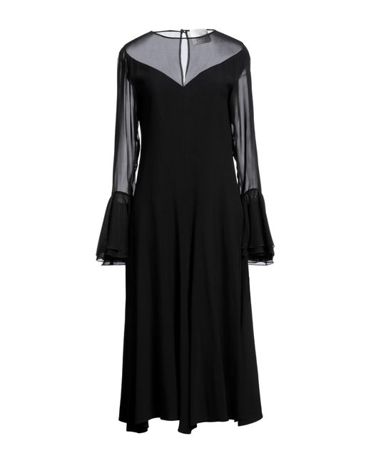 Vestito Midi di Erika Cavallini Semi Couture in Black