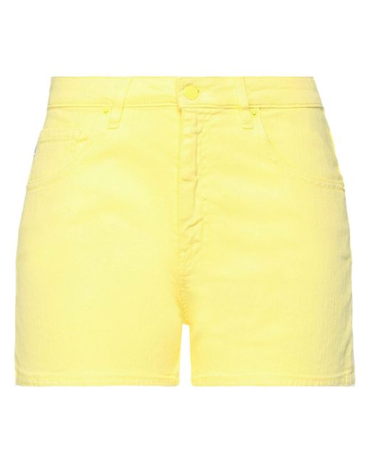 Love Moschino Yellow Jeansshorts
