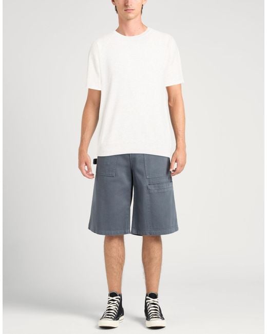 Beams Plus White Sweatshirt for men