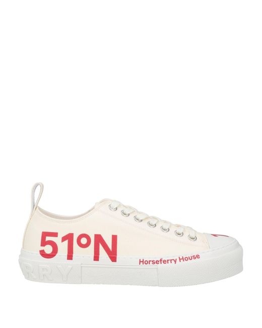 Sneakers con stampa di Burberry in White da Uomo