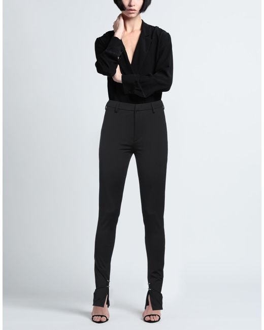 Dondup Black Pants Polyamide, Elastane