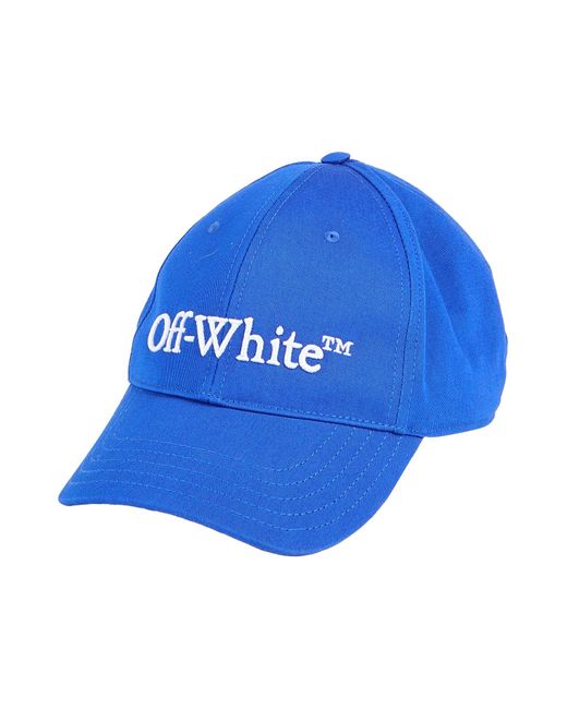 Off-White c/o Virgil Abloh Blue Bright Hat Cotton for men