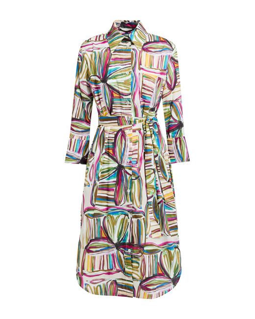 Brian Dales White Midi-Kleid
