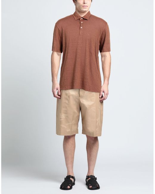 Gran Sasso Brown Polo Shirt for men