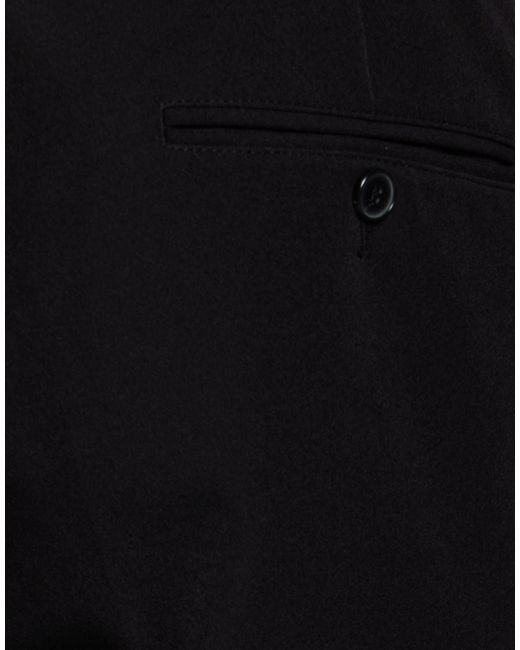 Karl Lagerfeld Black Pants Polyester, Elastane for men