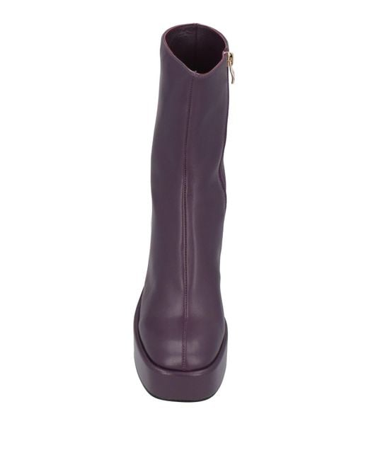 Jeannot Purple Ankle Boots