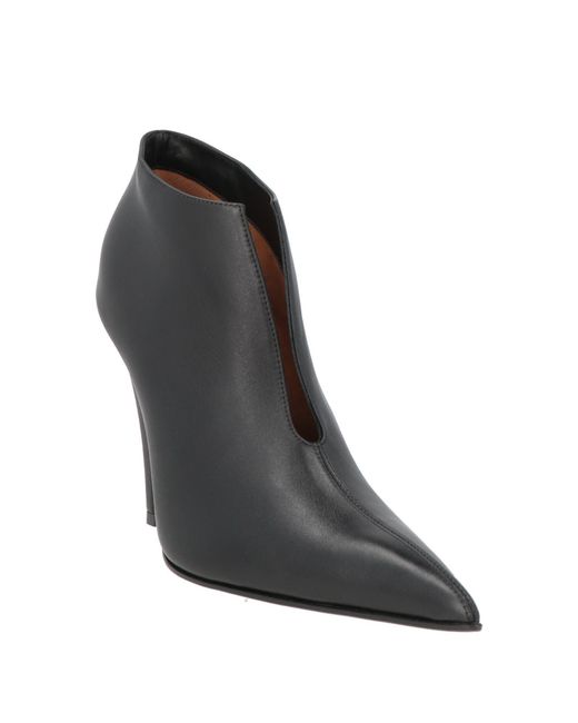 McQueen Black Ankle Boots Leather