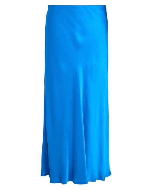 Ottod'Ame Blue Midi Skirt Viscose