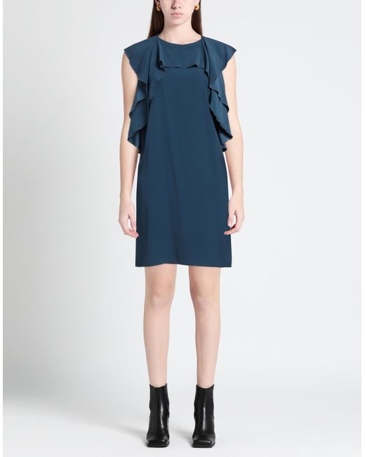 Victoria Beckham Blue Mini Dress