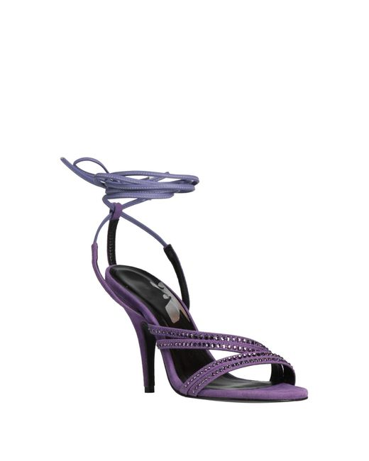 Patrizia Pepe Purple Sandals Leather