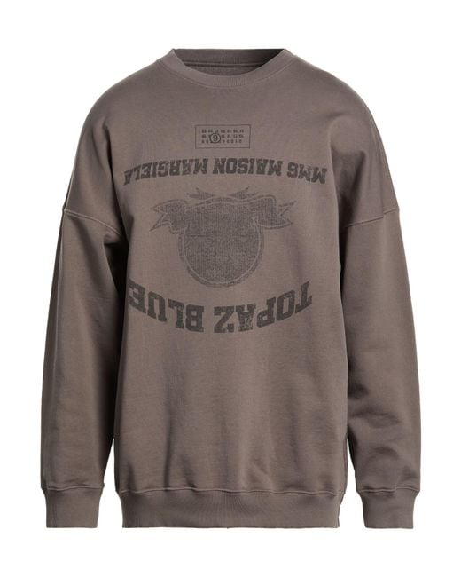 MM6 by Maison Margiela Gray Sweatshirt Cotton for men
