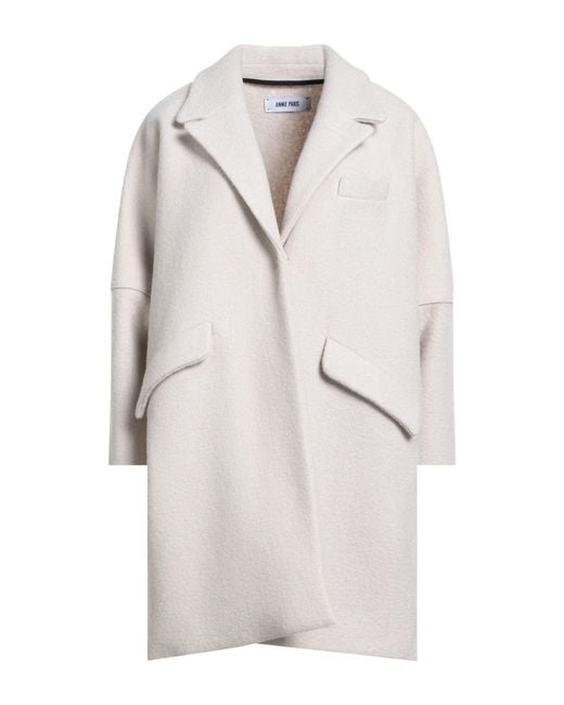 ANNIE PARIS White Light Coat Virgin Wool