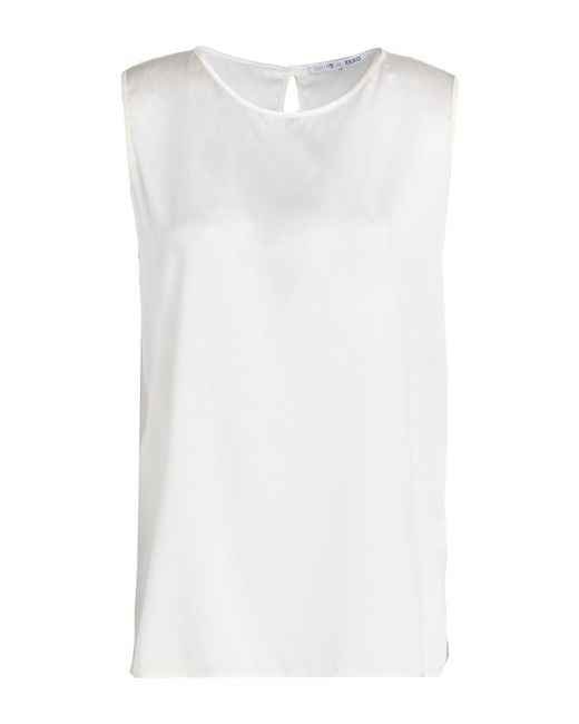 Shirt C-zero White Top Silk, Elastane