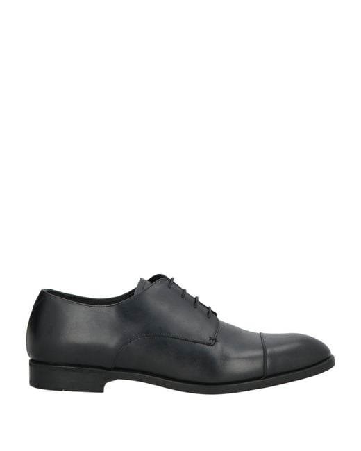 Emporio Armani Black Lace-Up Shoes Leather for men
