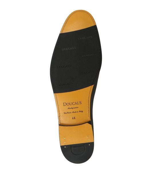 Doucal's Black Loafers Leather for men