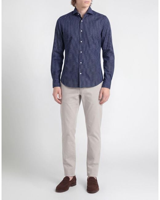 Sonrisa Blue Shirt Cotton for men