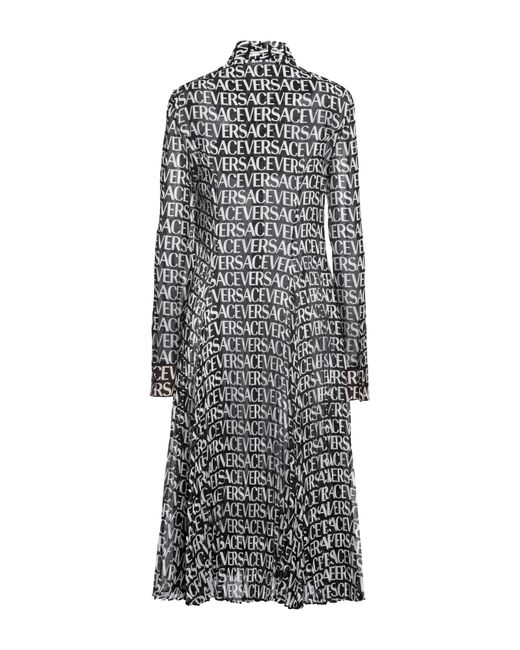Versace Gray Midi Dress