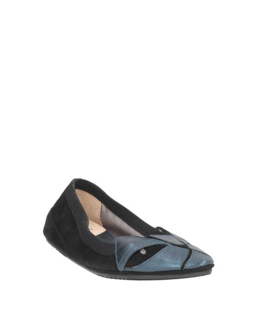 Dove Nuotano Gli Squali Black Ballet Flats Leather