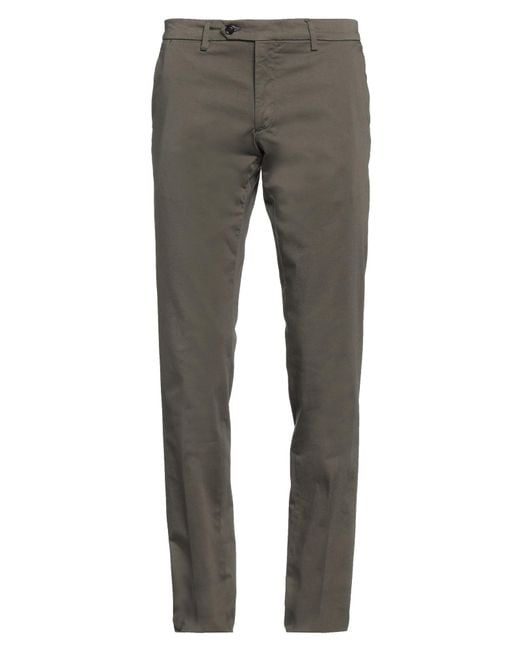 Trussardi Gray Pants Cotton, Elastane for men